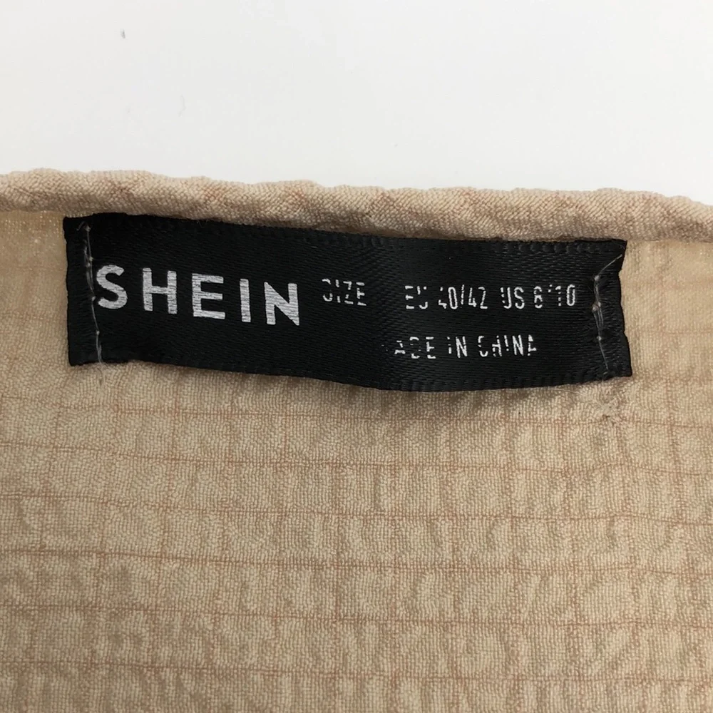 Shein Cut Out Sleeveless Maxi Dress Size 8/10 Textured Fabric